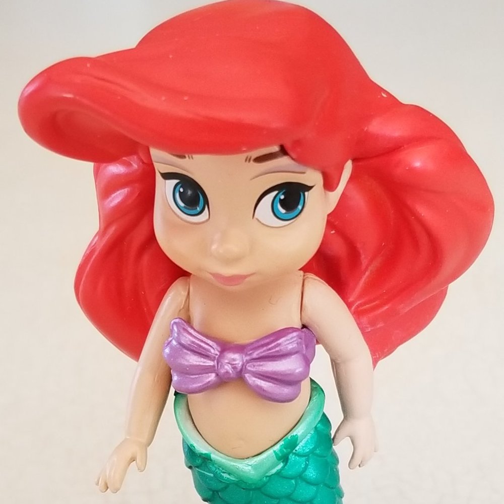 Disney The Little Mermaid Cake Topper Play Figure 3.25" New Ariel As A Toddler